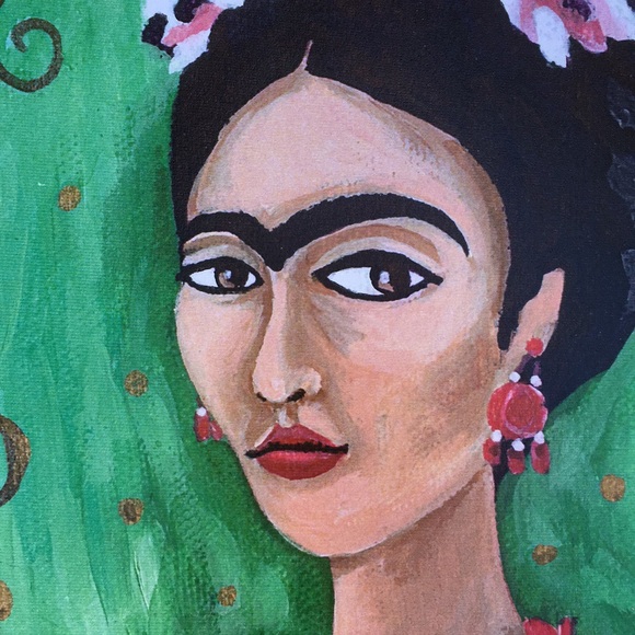 PRINT Frida Kahlo in Pink & Green - Picture 3 of 4